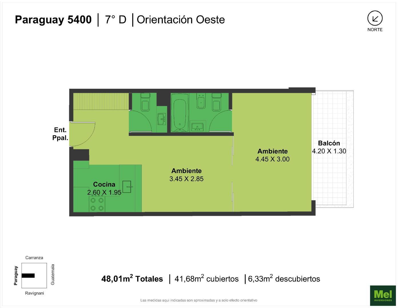 Departamento en Venta de Monoambiente
