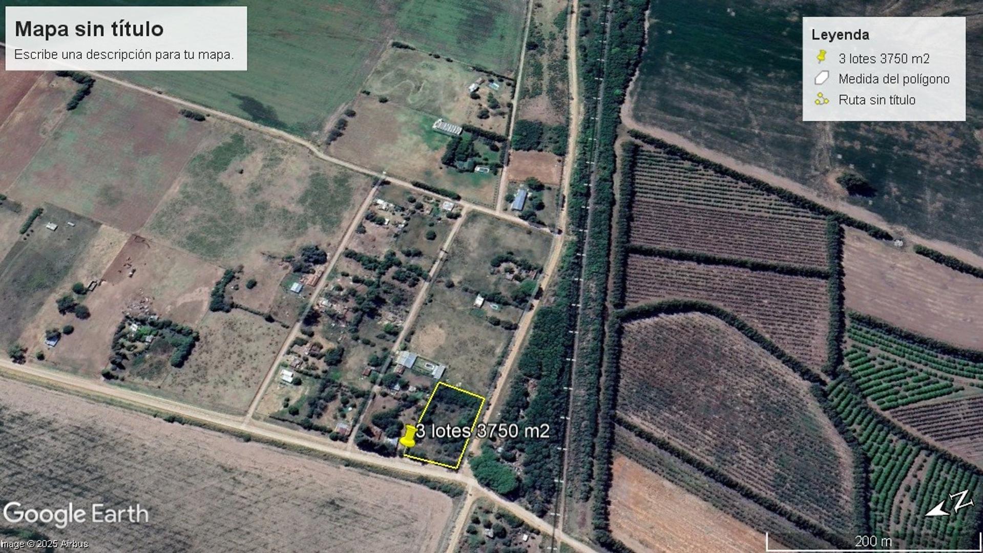 Quinta 3.750 m2 con luz y perforación de agua.