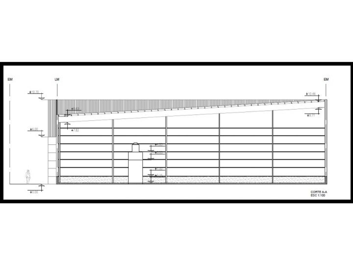 Galpon en Alquiler 40  mts Fondo