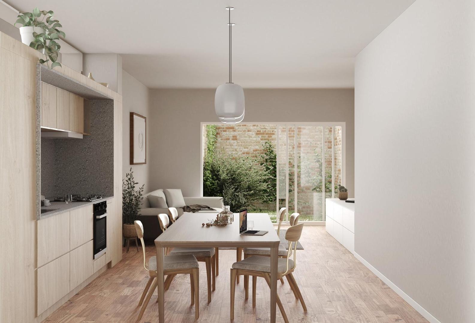 Venta casa pasillo 2 dormitorios Pichincha Rosario