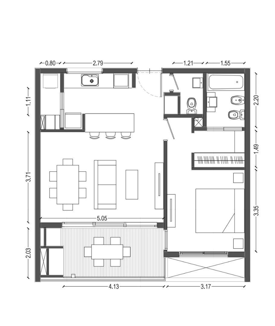 Departamento en Venta de 2 ambientes