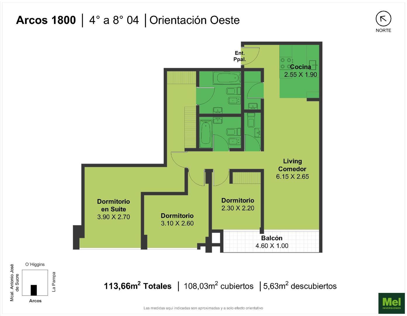 Departamento en Venta de 3 dormitorios