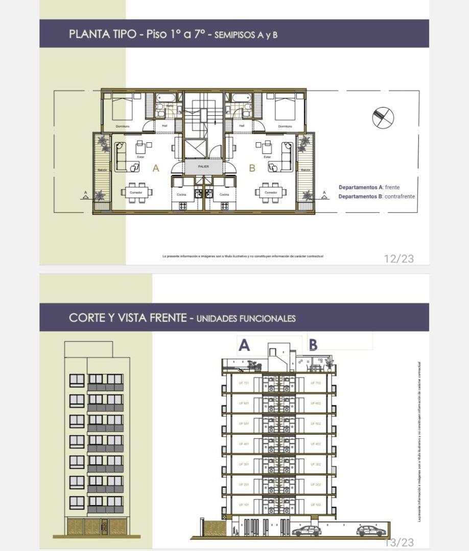 Departamento en Venta de 2 ambientes