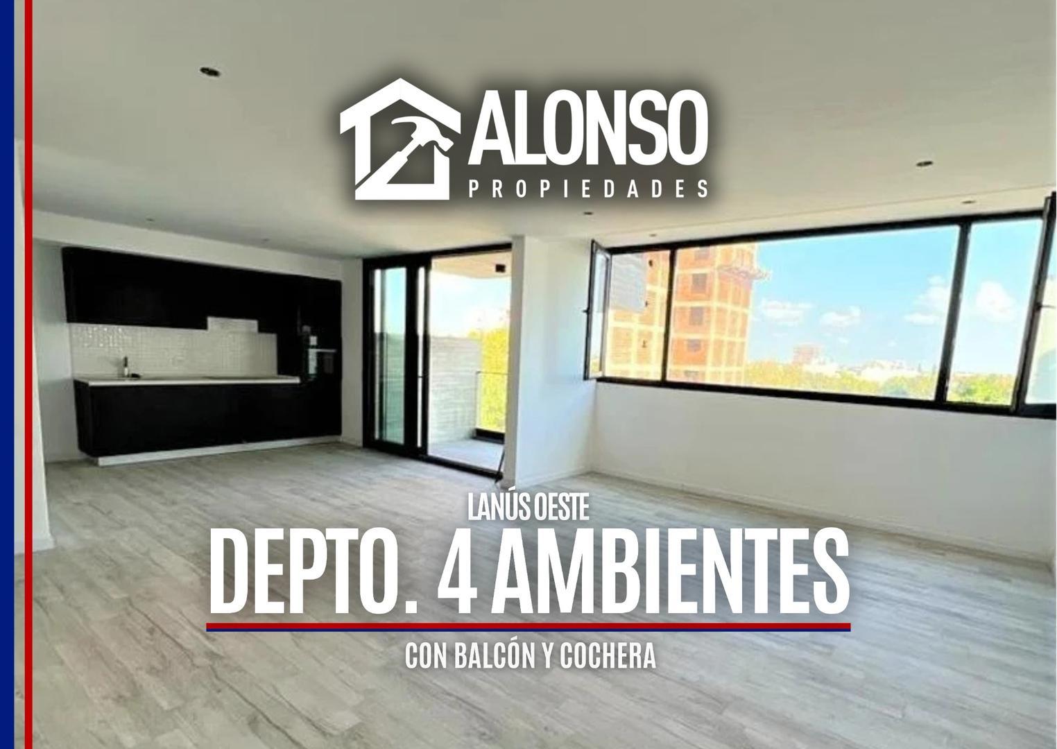 DEPARTAMENTO DE 4 AMBIENTES con COCHERA - EN LANUSITA