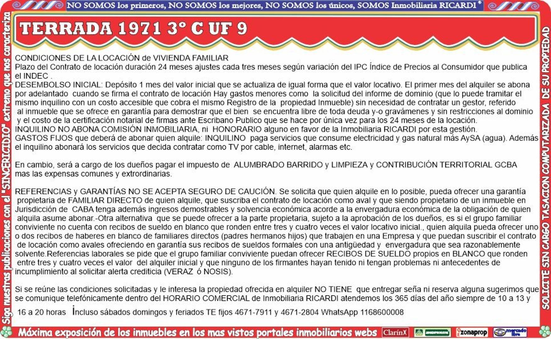 Terrada 1971 , Piso 3