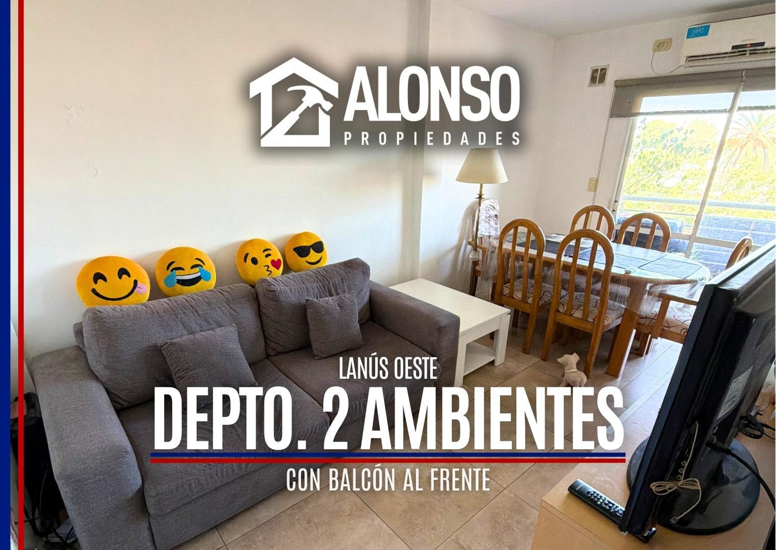 Departamento 2 ambientes al frente con balcón — Apto crédito