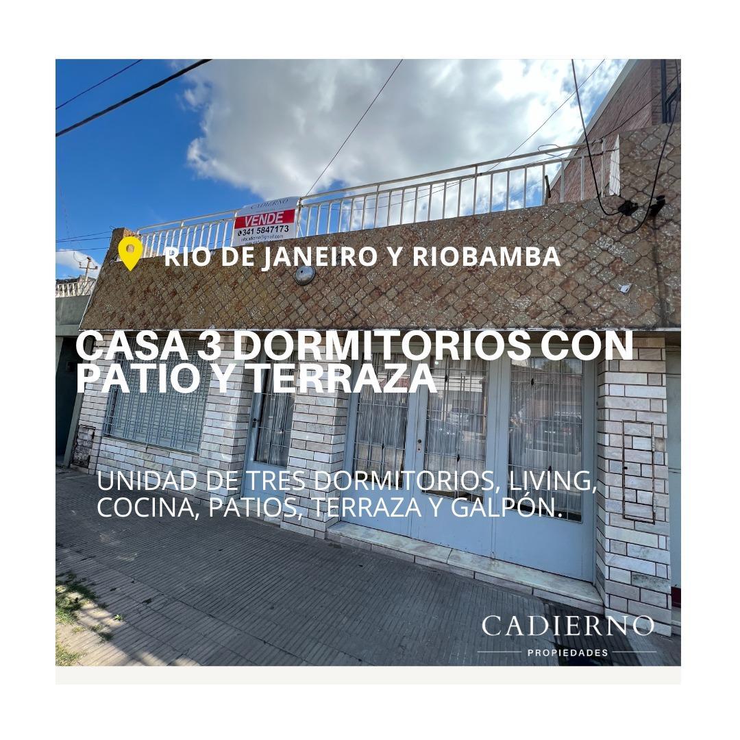 CASA DE TRES DORMITORIOS + GALPON EN VENTA