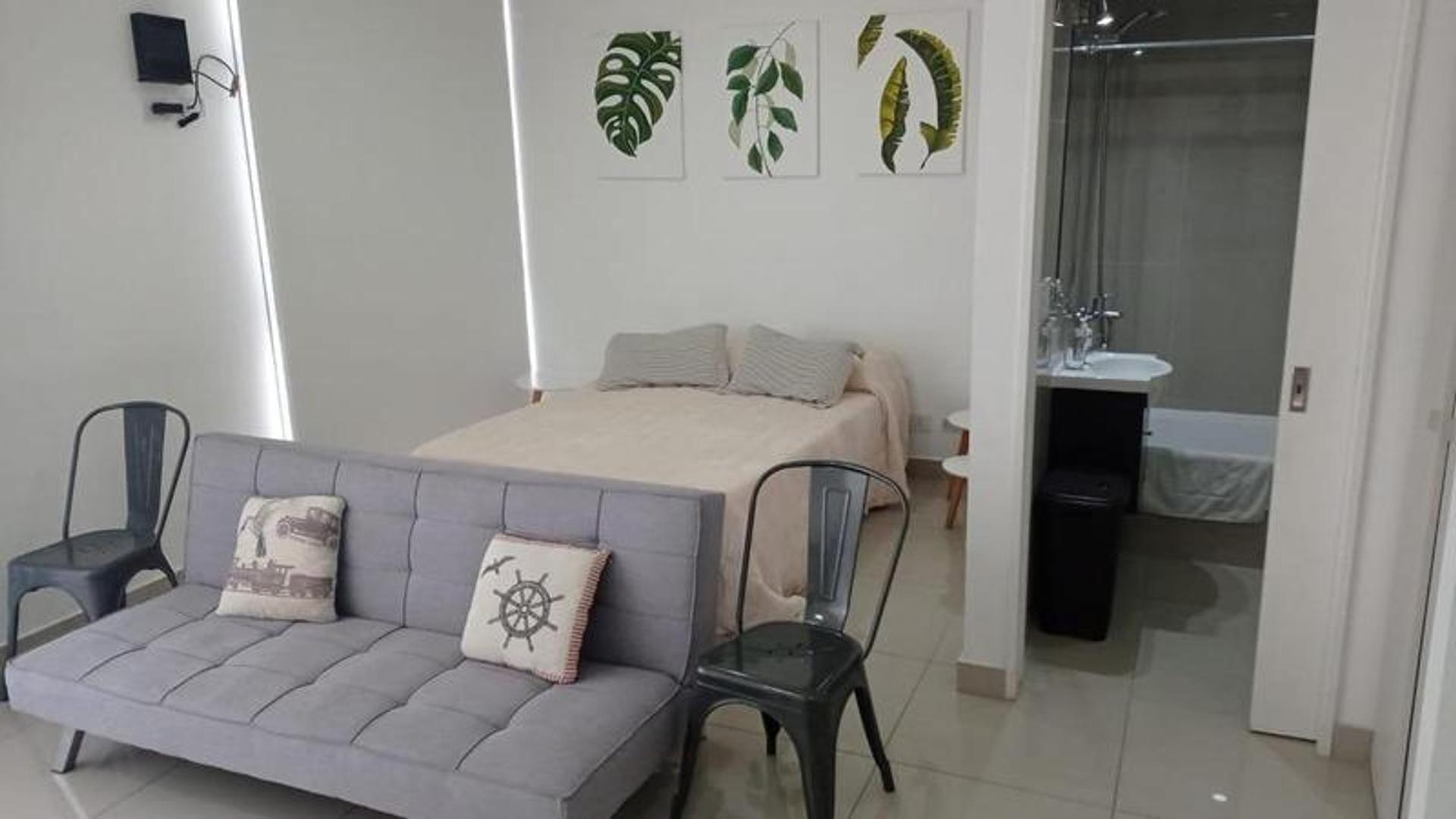 Monoambiente Moderno Con Balcón, Laundry, Aire Frío - Calor