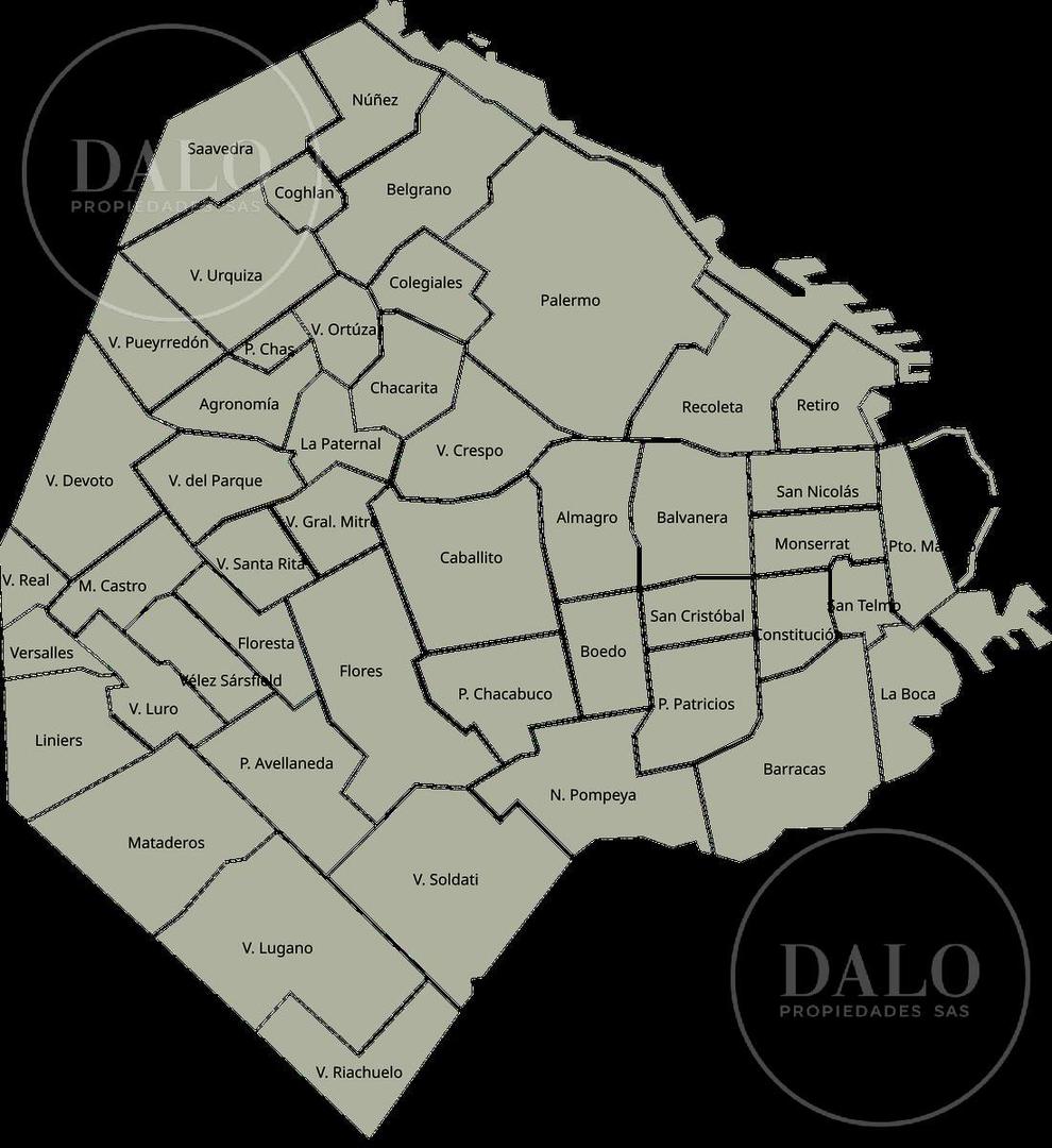 Departamento Monoambiente con patio en Venta en Nuñez