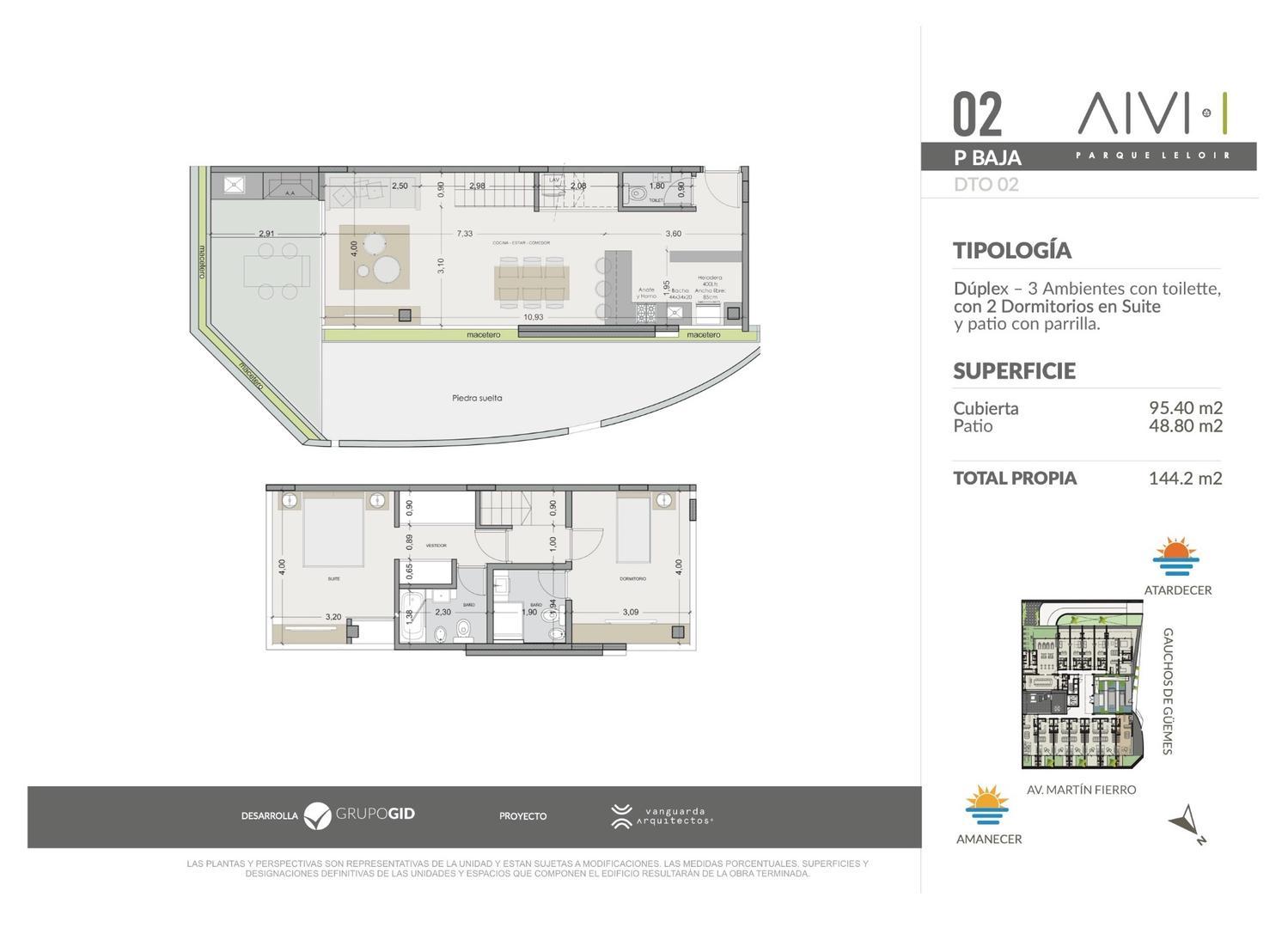 Departamento en Venta de 3 ambientes