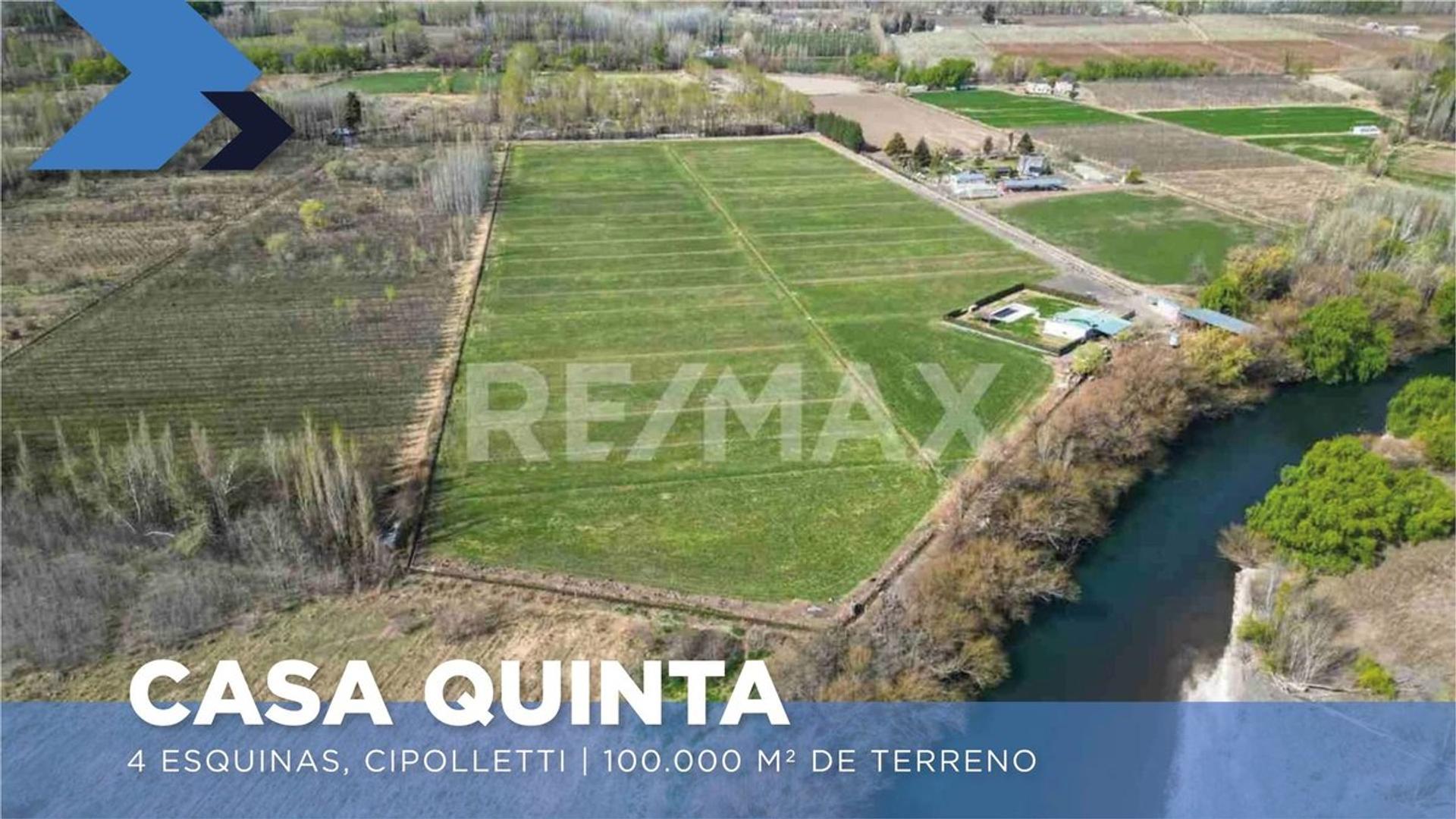 Se vende casa quinta con costa de Río Neuquén