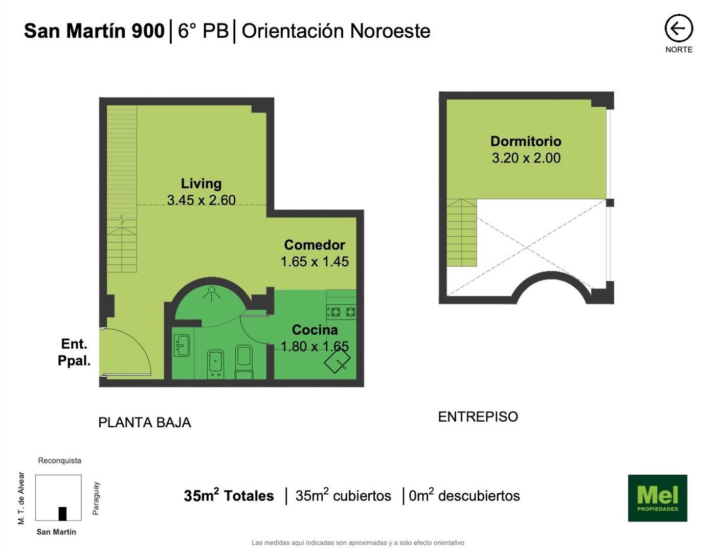 Departamento en Venta de Monoambiente