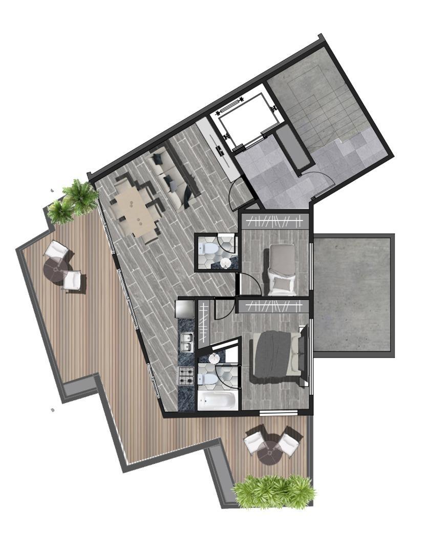 Departamento en Venta de 2 dormitorios