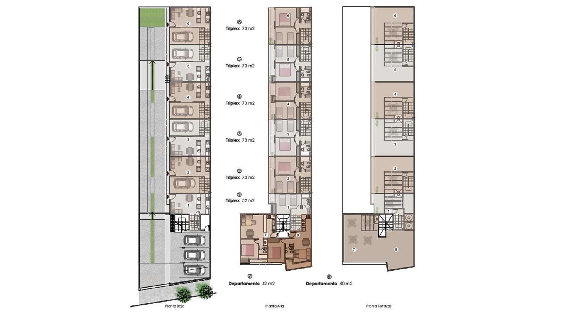 Casa 3 ambientes con 2 baños