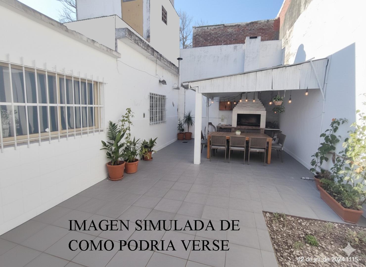 Casa 3 ambientes con 1 baño