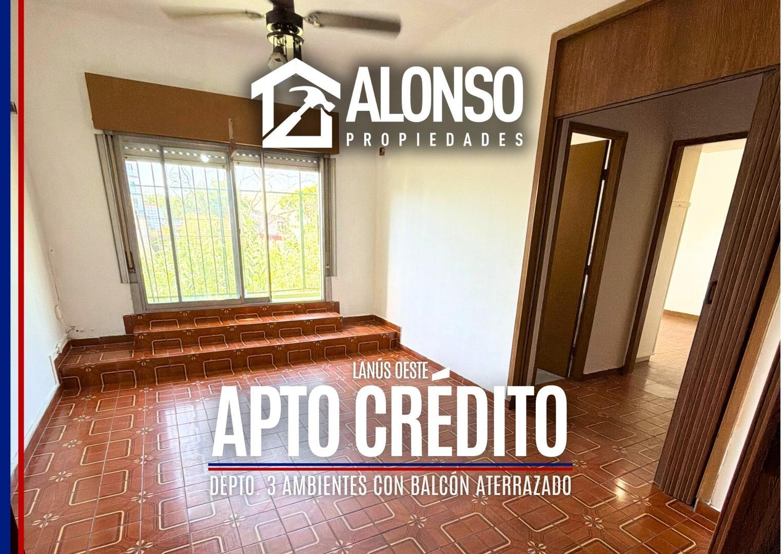 Departamento 3 Ambientes con Balcón Aterrazado en Venta
