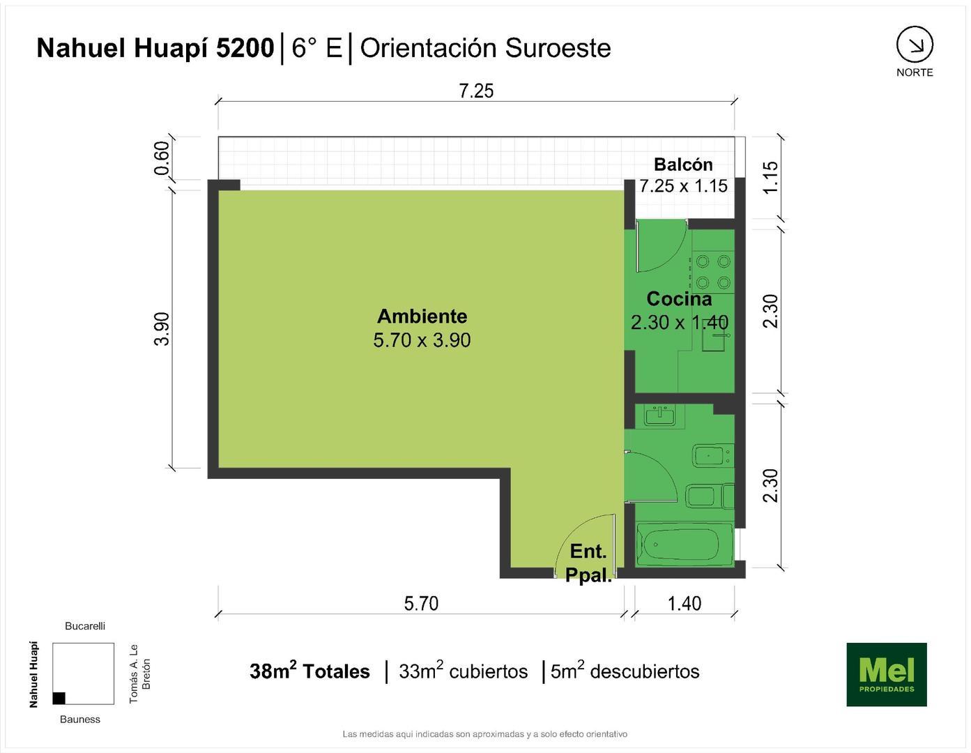 Nahuel Huapi 5200, Piso 6