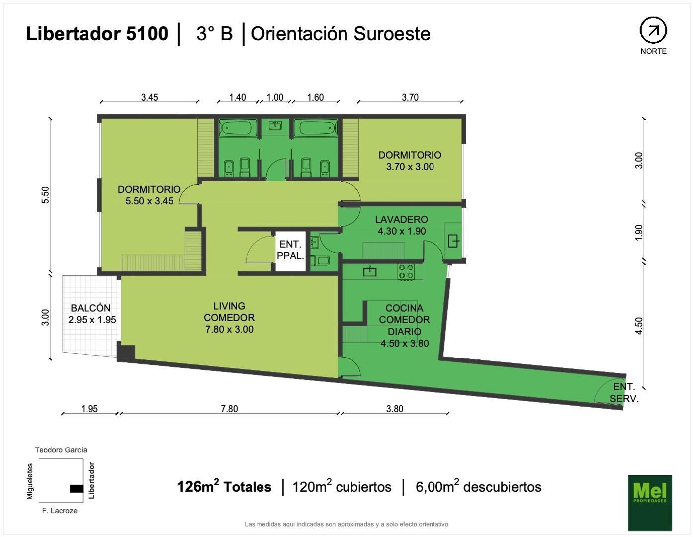 Av Libertador 5154 , Piso 3