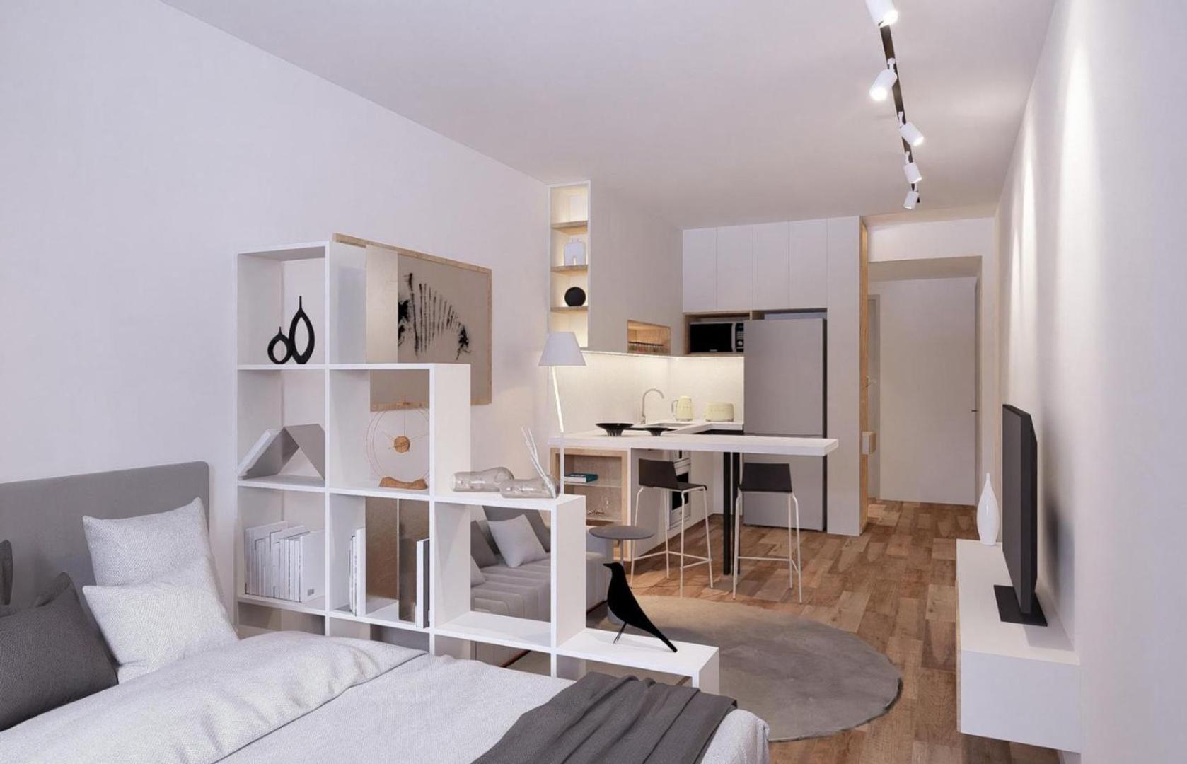 Departamento Monoambiente con 1 baño