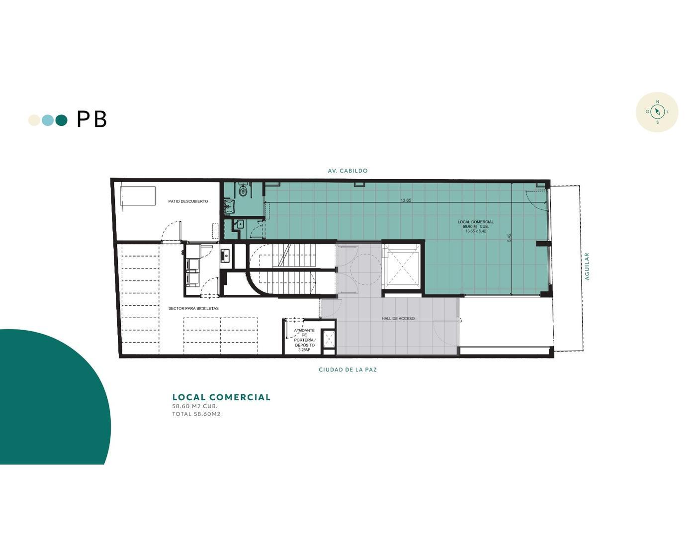 Departamento en Venta en Belgrano C, USD 114.100