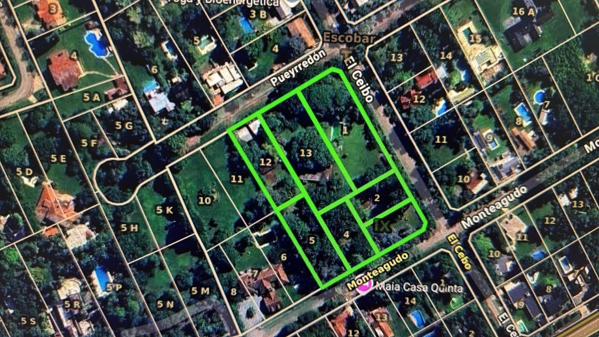 Quinta de 8200 mts con subdivision Ing. Maschwitz