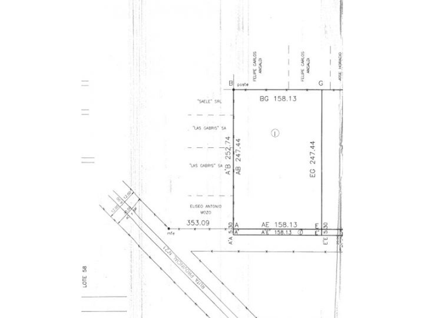 Terreno en Venta 158  mts Frente