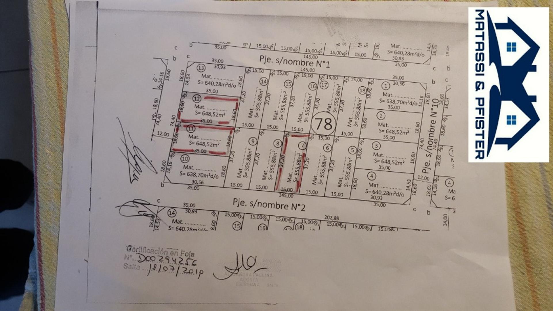 Terreno en Venta de 555,0 m2