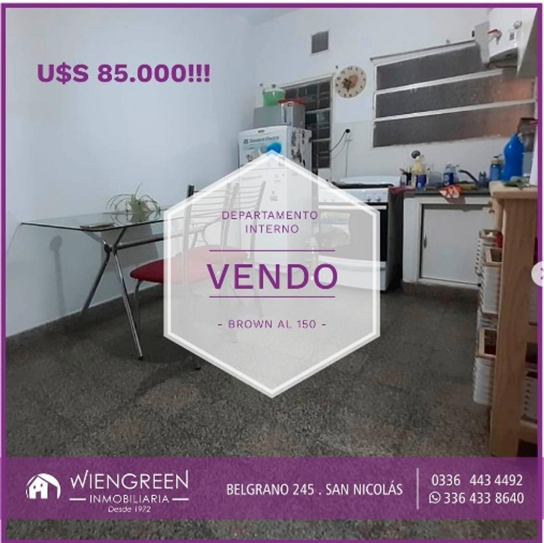 VENDO DEPARTAMENTO INTERNO DE DOS DORMITORIOS