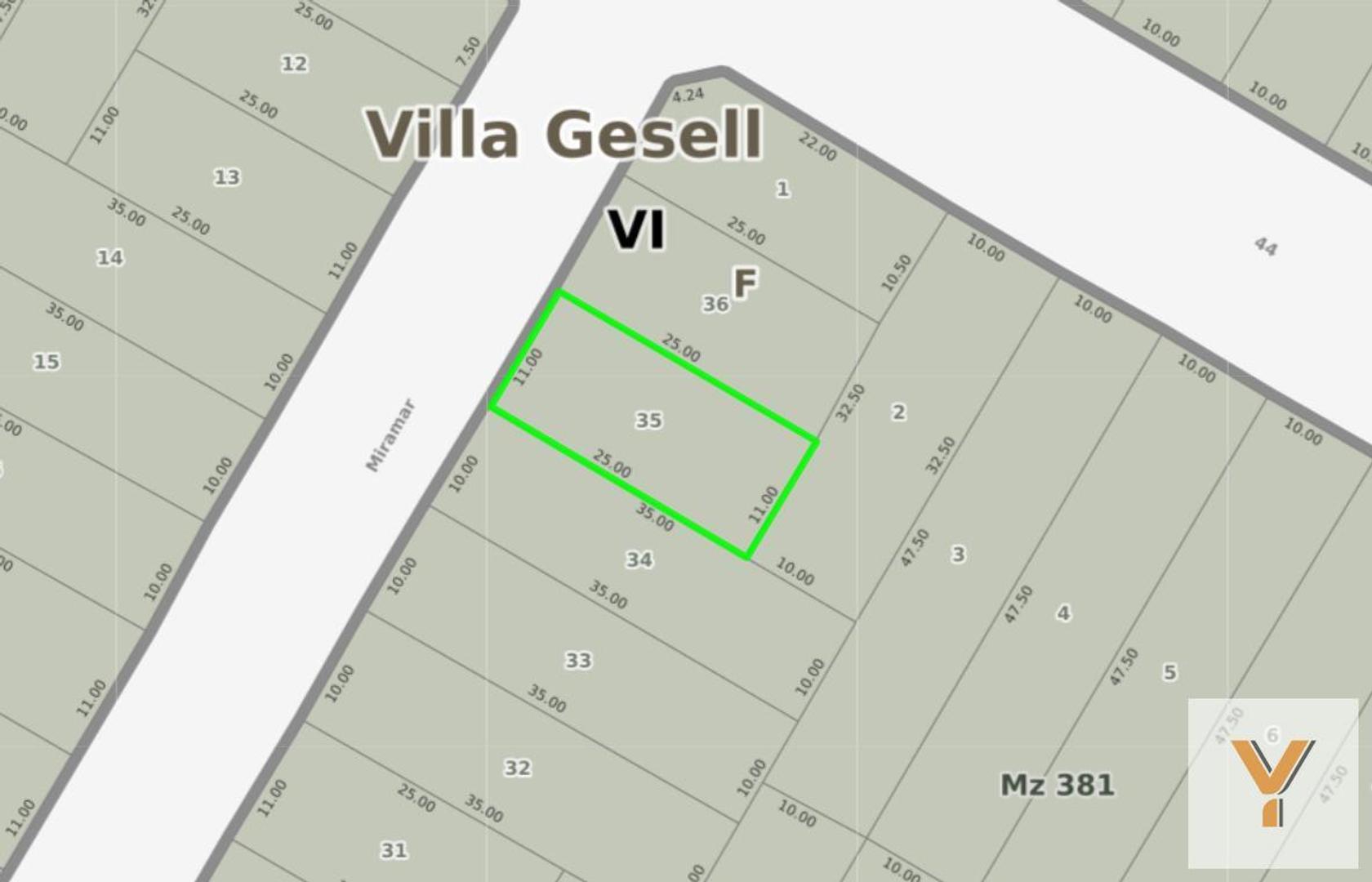 Terreno en Venta de 275,0 m2