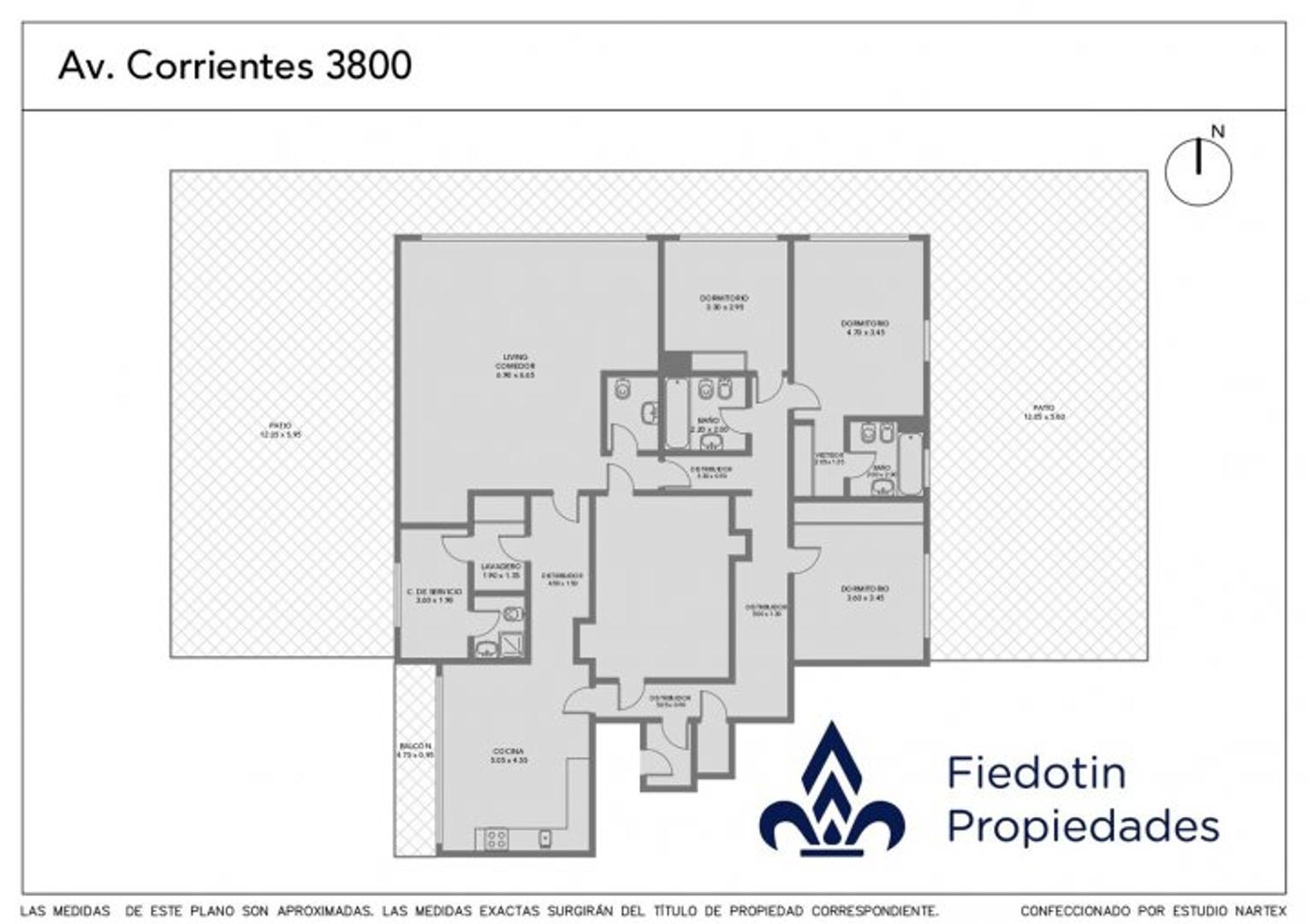 Departamento en Venta de 5 ambientes