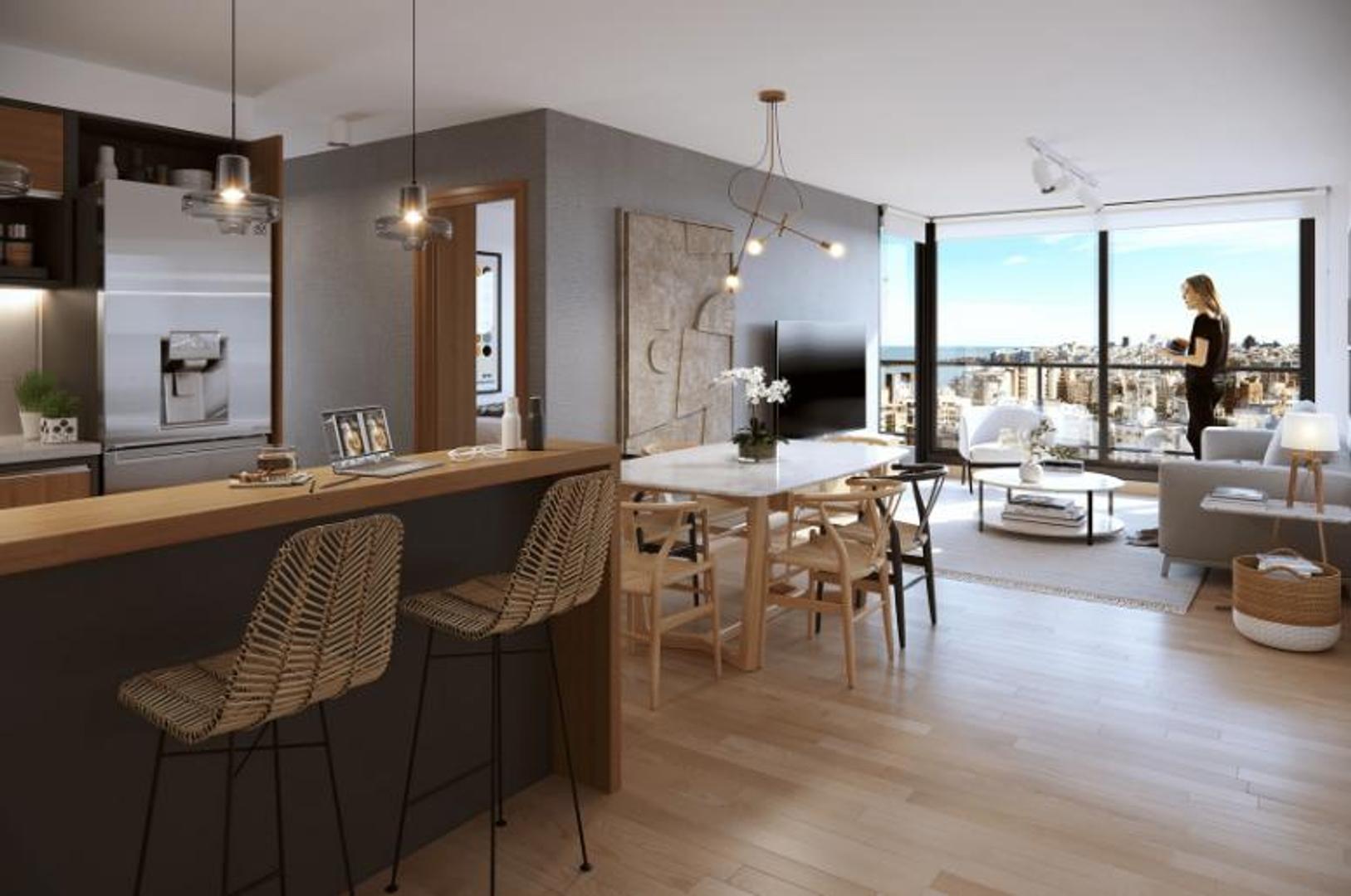 Departamento en Venta en Pocitos , USD 194.000