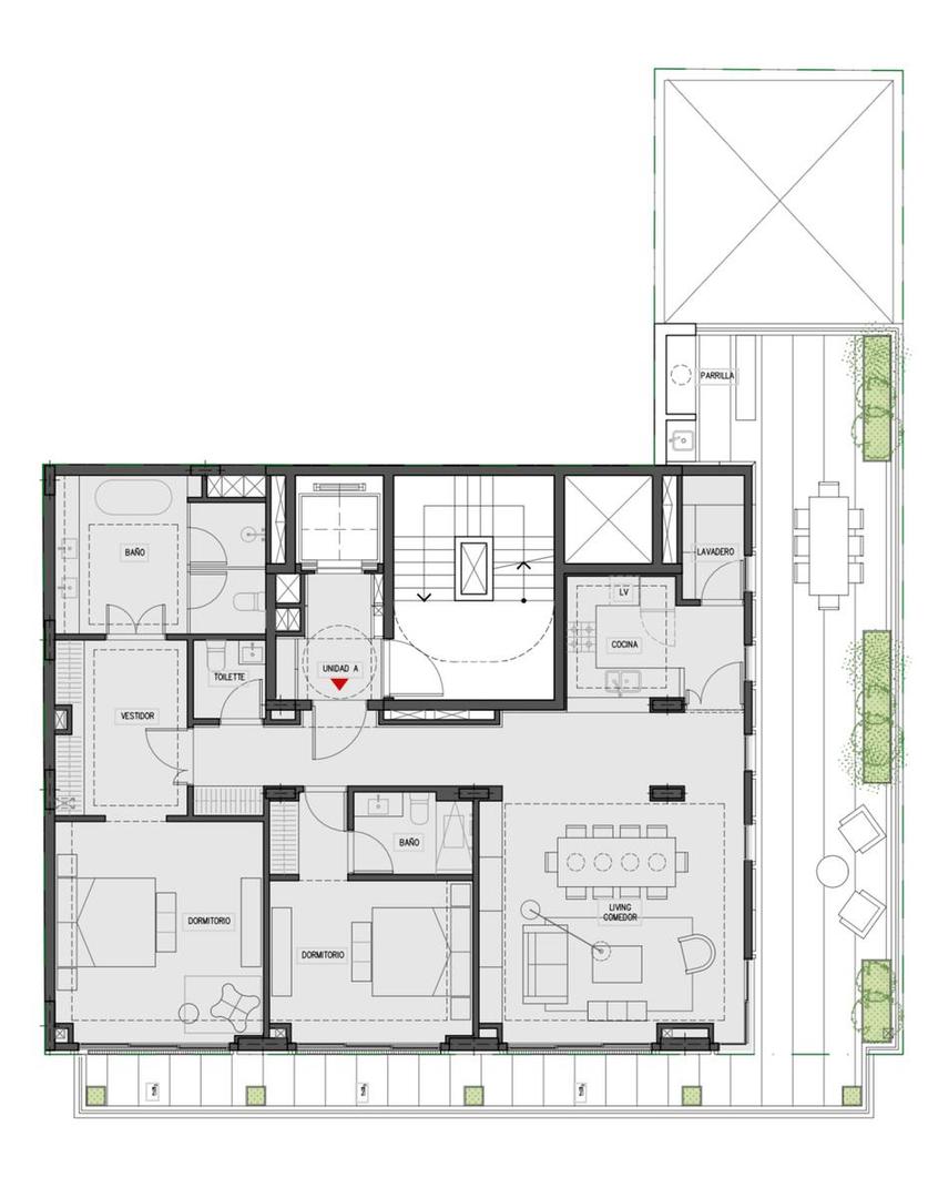 Departamento en Venta con 1 cocheras