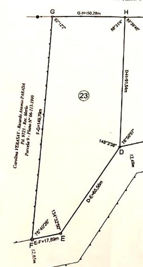 Terreno en Venta de 6567,0 m2