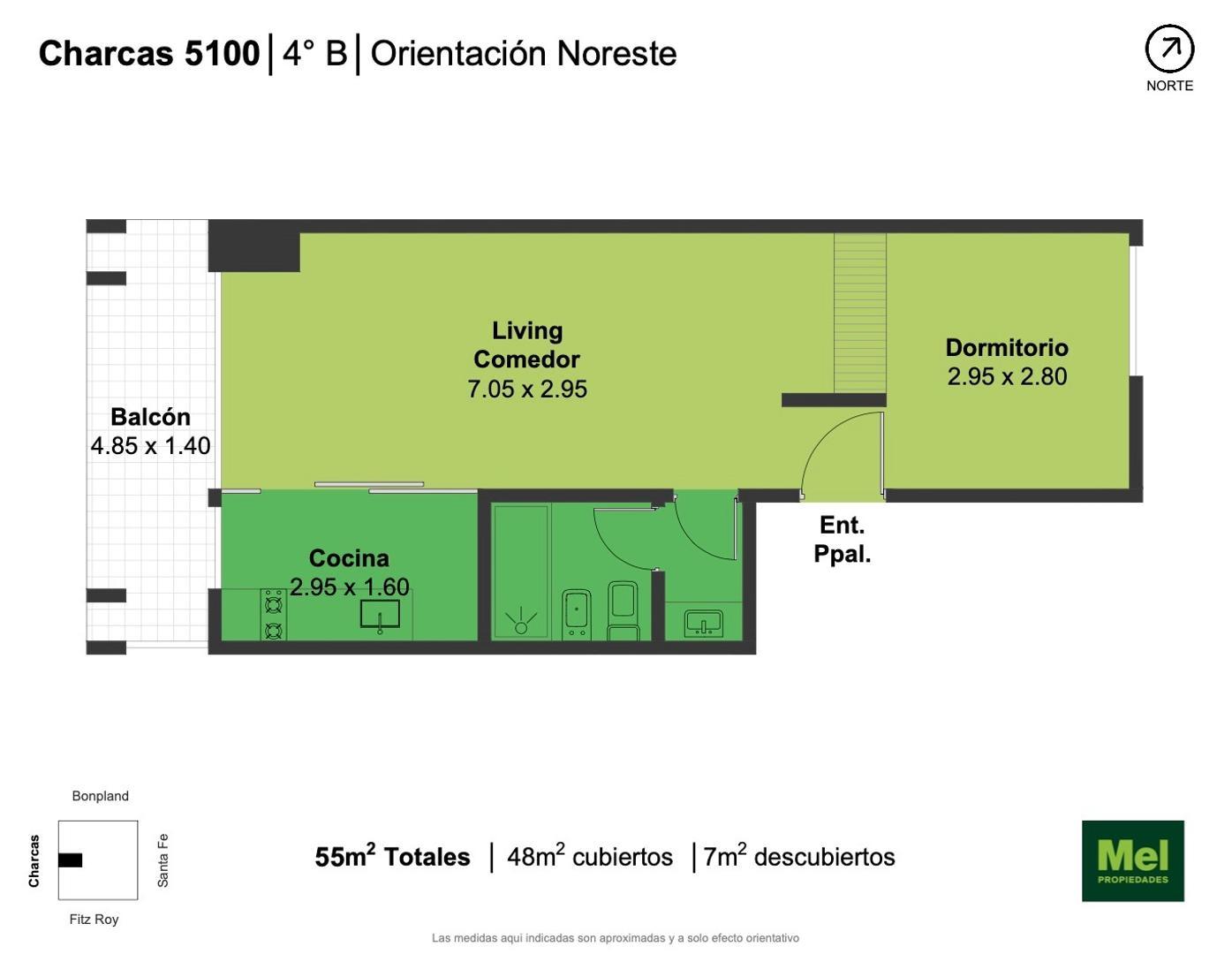 Charcas 5131 , Piso 403