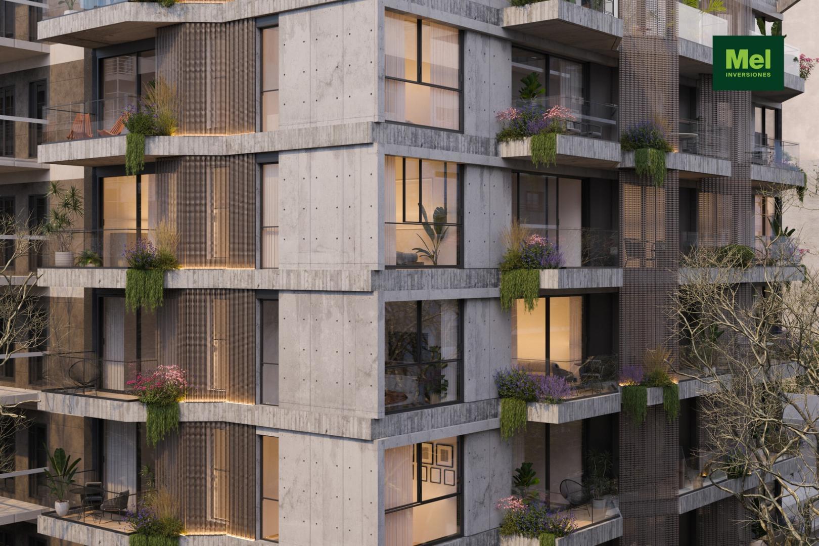 Departamento 2 ambientes con 2 baños