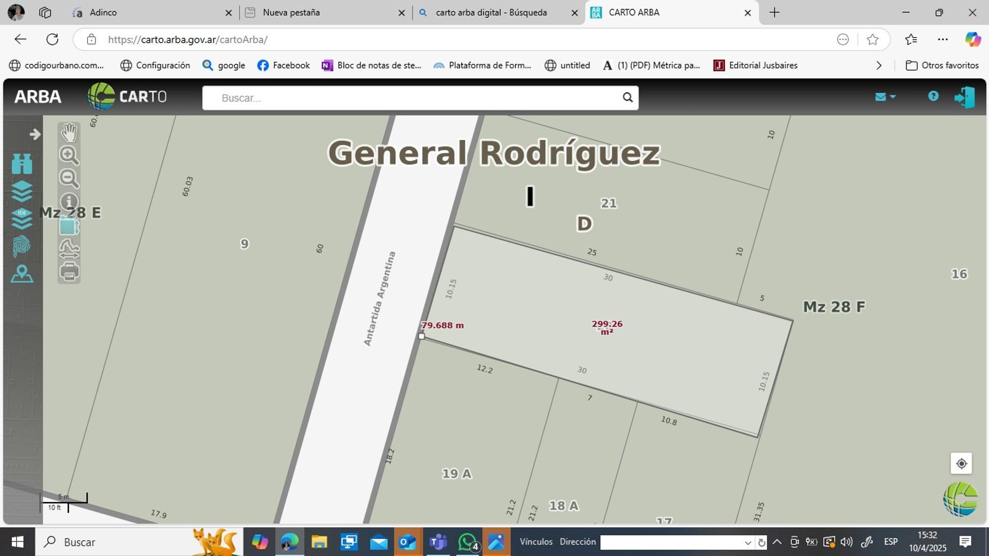 Terreno en Venta de 320,0 m2