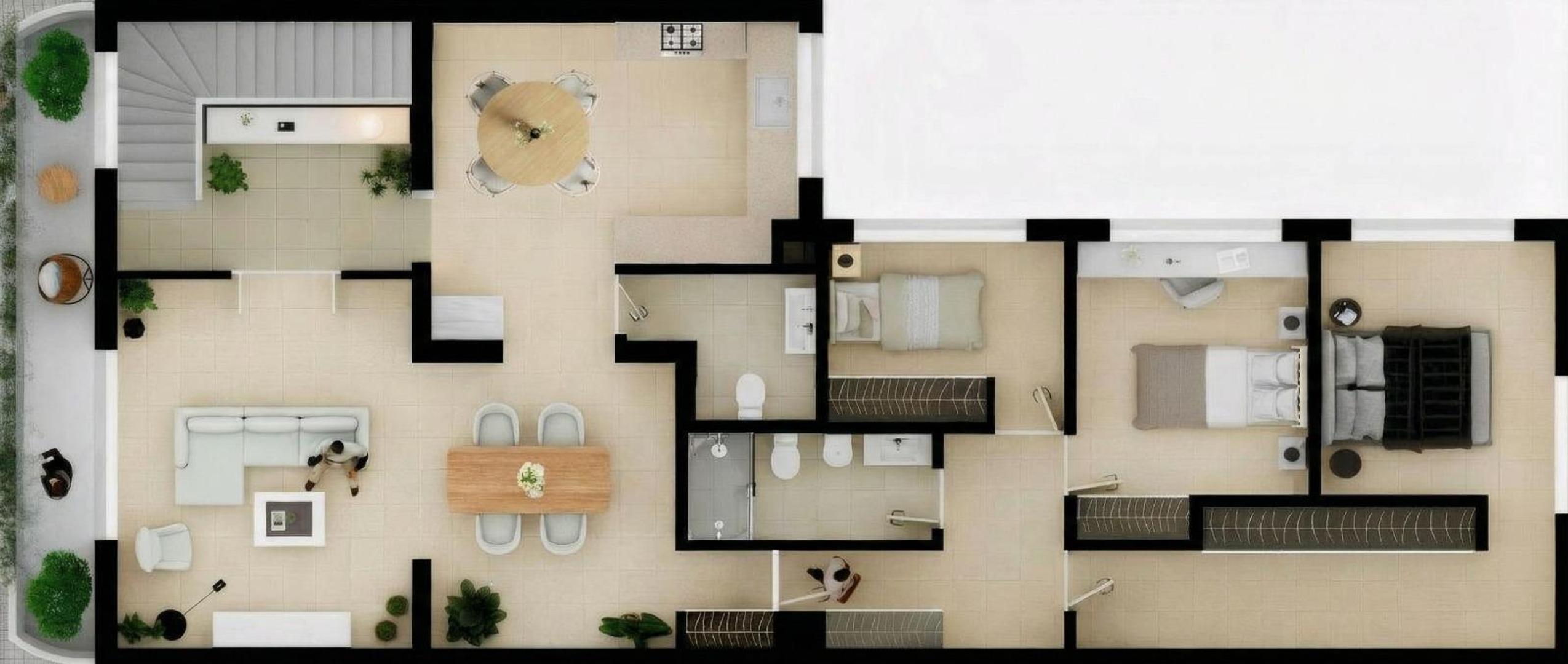 Depto Tipo Casa en Venta de 3 dormitorios