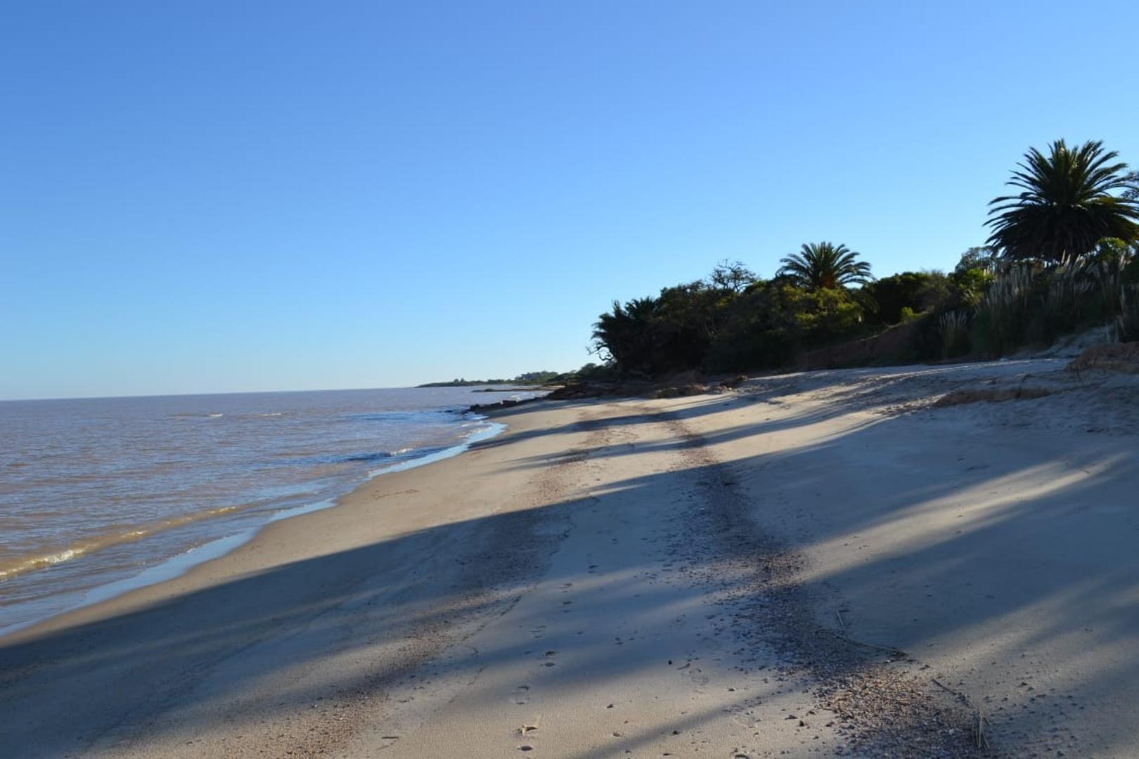 Campo con acceso a playa frente a costa del Río de la Plata