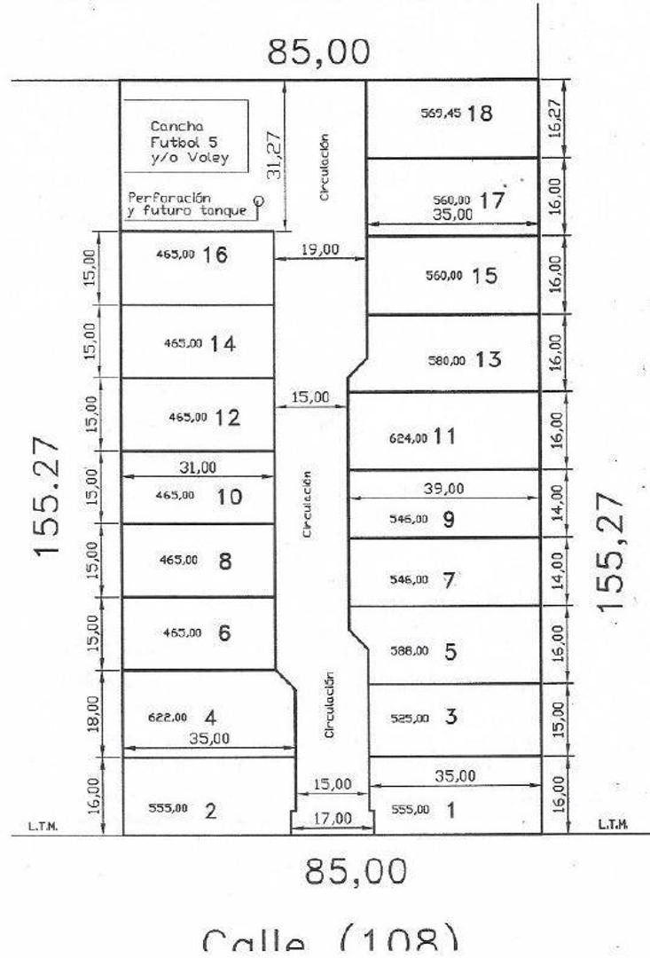 Terreno en Venta de 550,0 m2