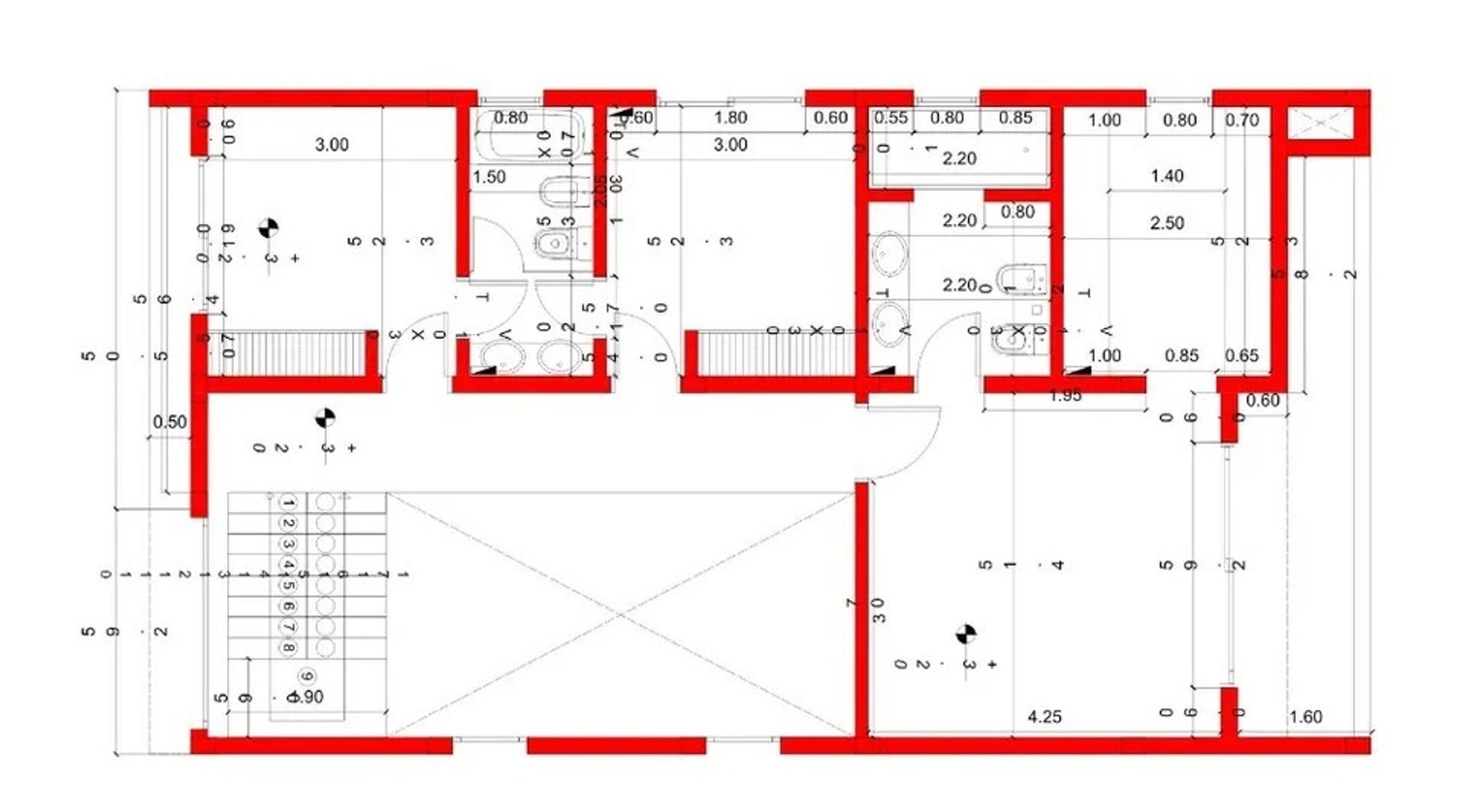 Casa 4 ambientes con 2 baños