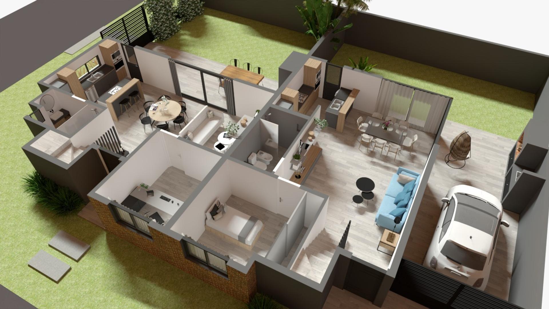 Depto Tipo Casa en Venta de 2 dormitorios