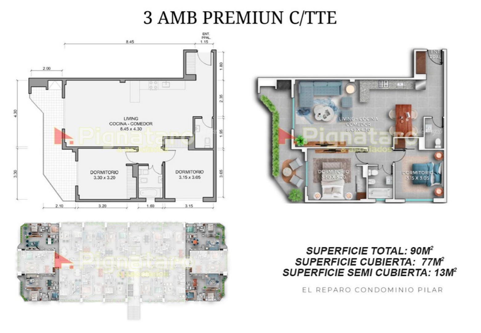 Departamento en Venta de 2 dormitorios