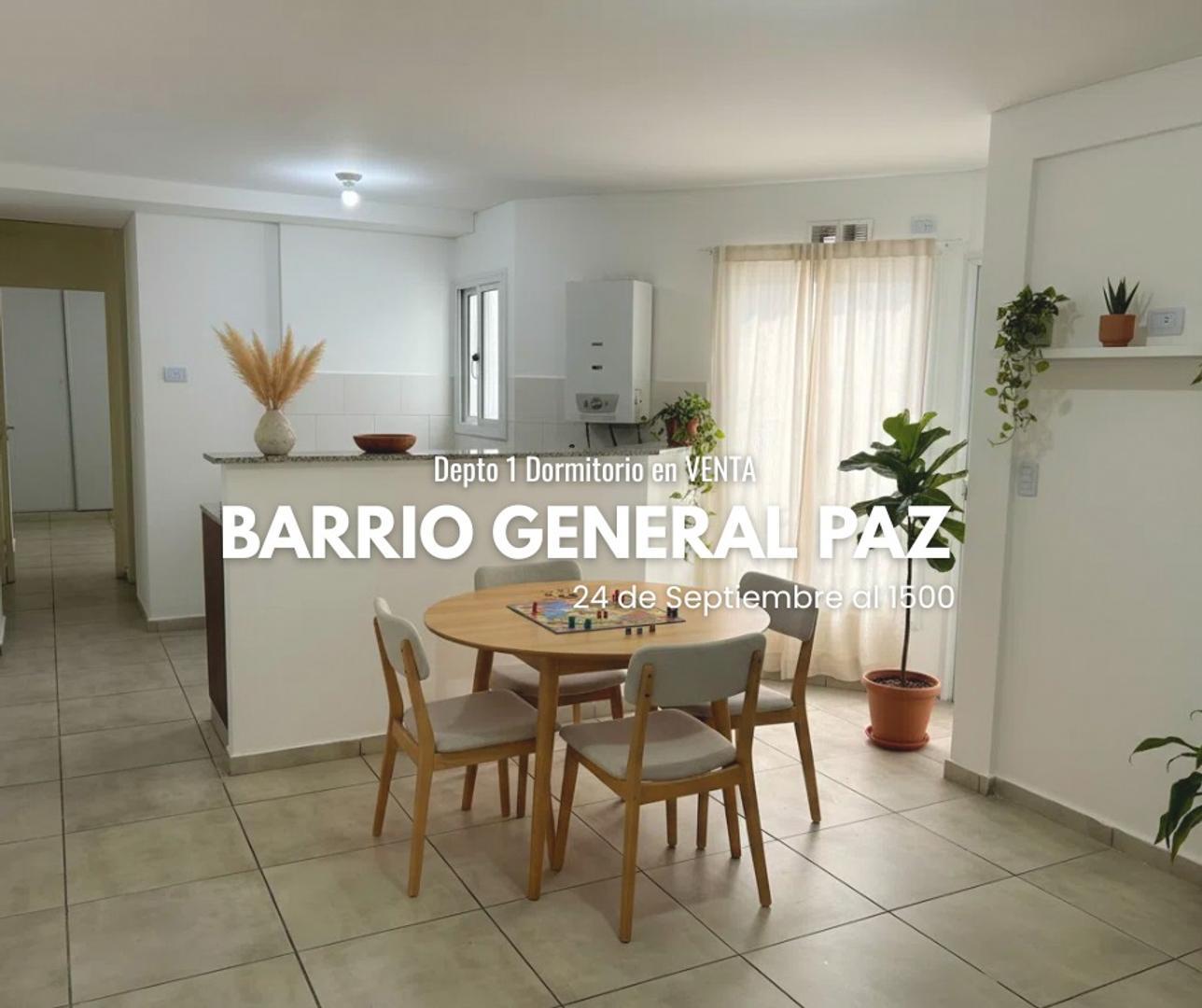 Depto de 1 dormitorio B° GRAL PAZ.