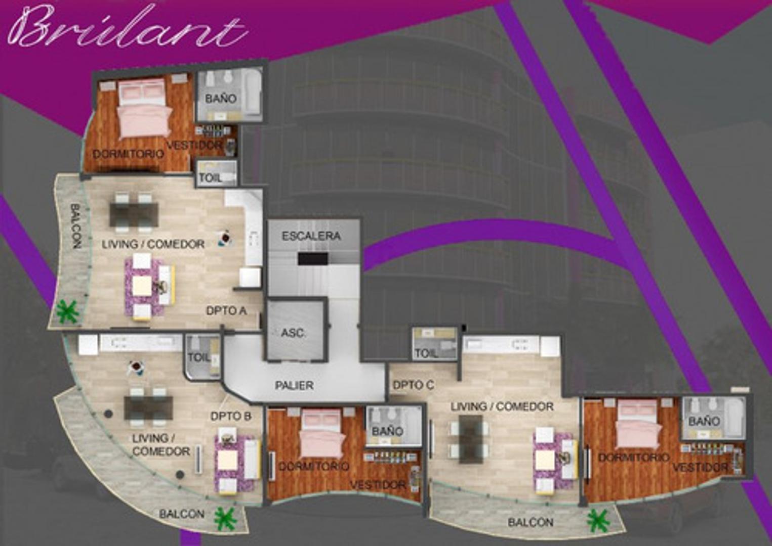 Departamento en Venta de 2 ambientes