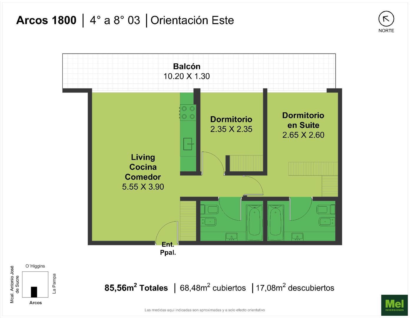 Departamento en Venta de 2 dormitorios