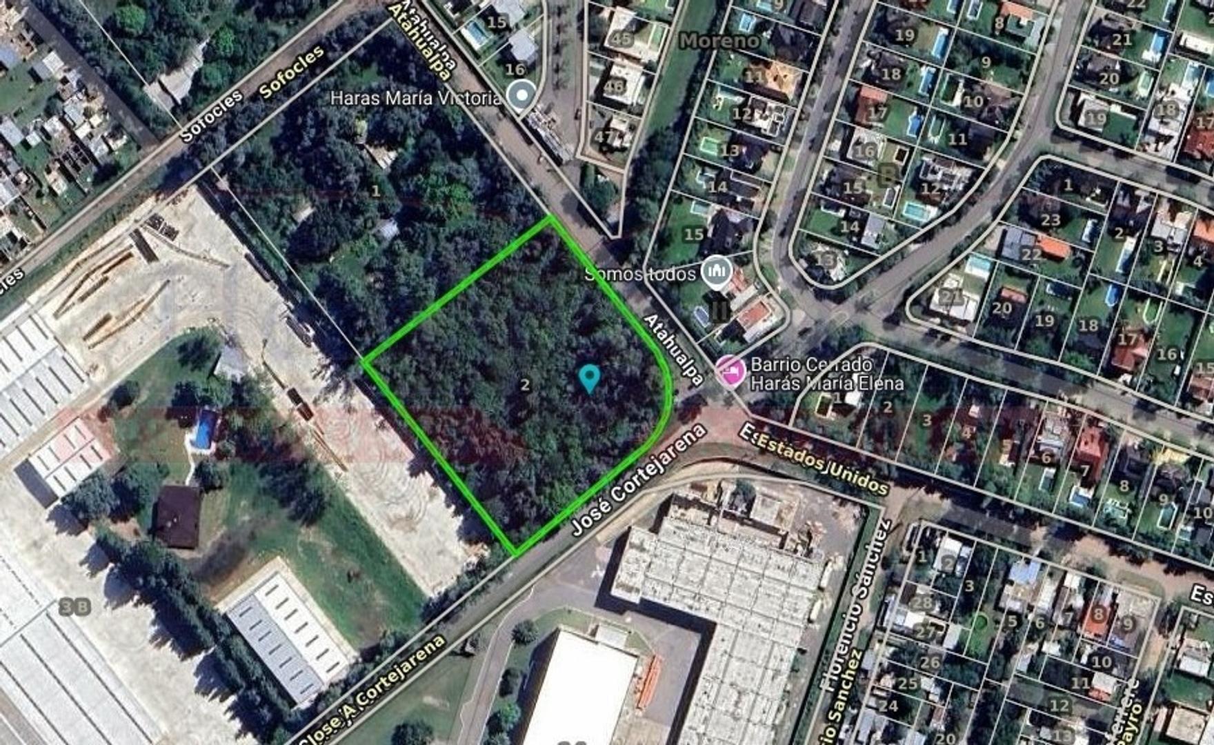 FRACCIÓN DE 7.930 M² EN ESQUINA CON MUY BUENA UBICACIÓN