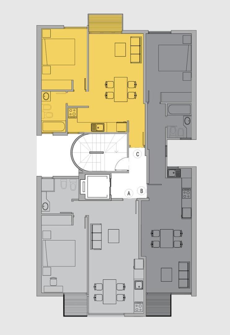 Departamento en Venta de 2 ambientes