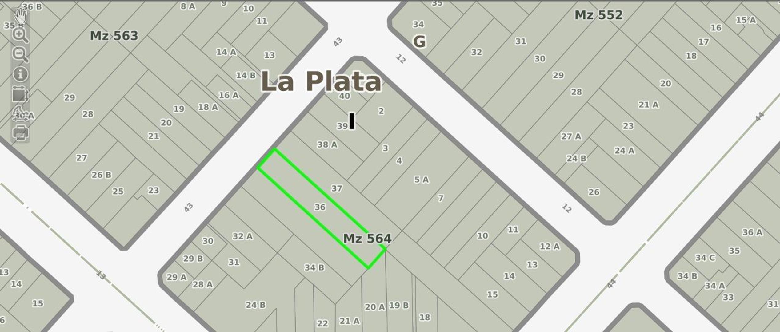 Terreno en Venta 60  mts Fondo