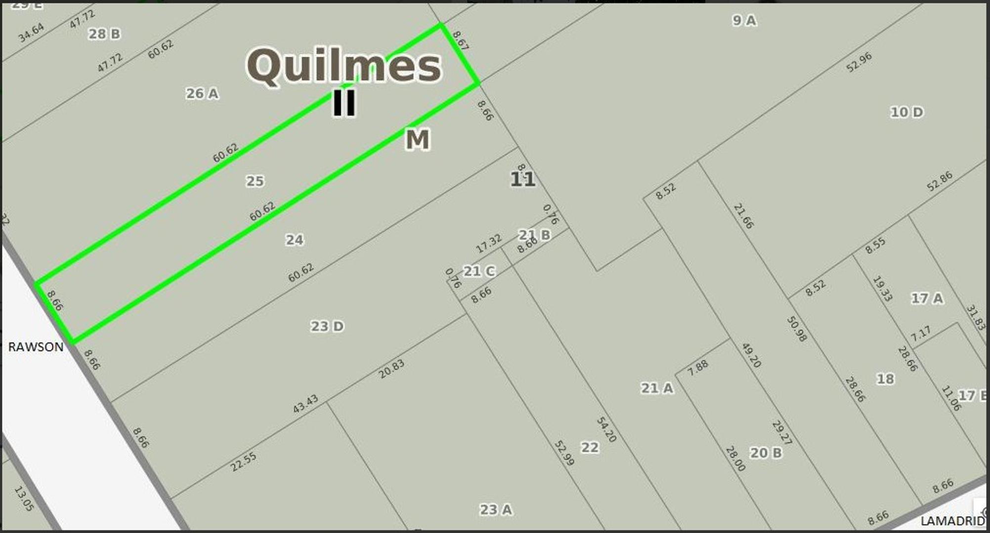 VENTA LOTE 524 M2 EN BERNAL