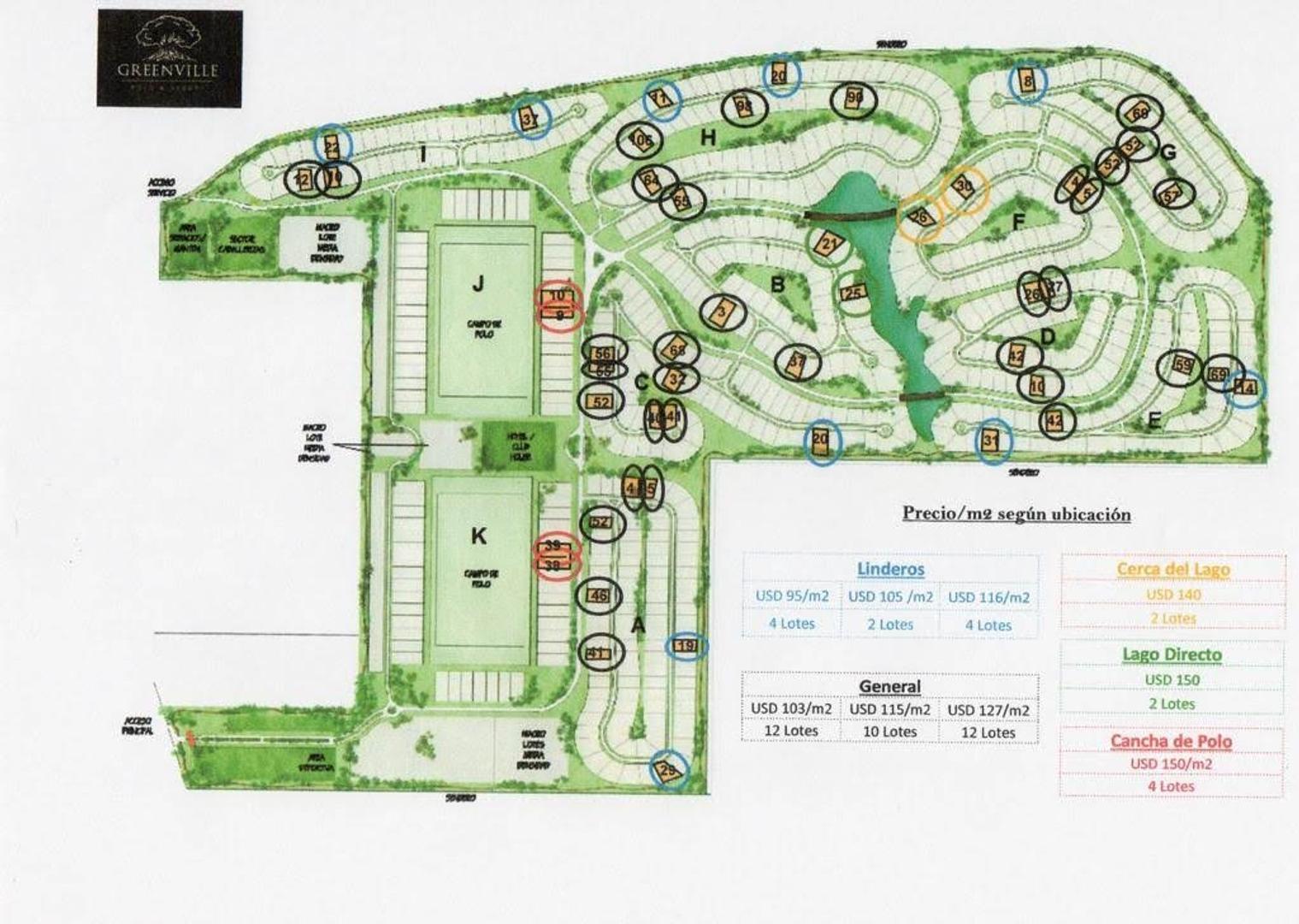 Terreno en Venta en Greenville Polo & Resort, USD 175.000
